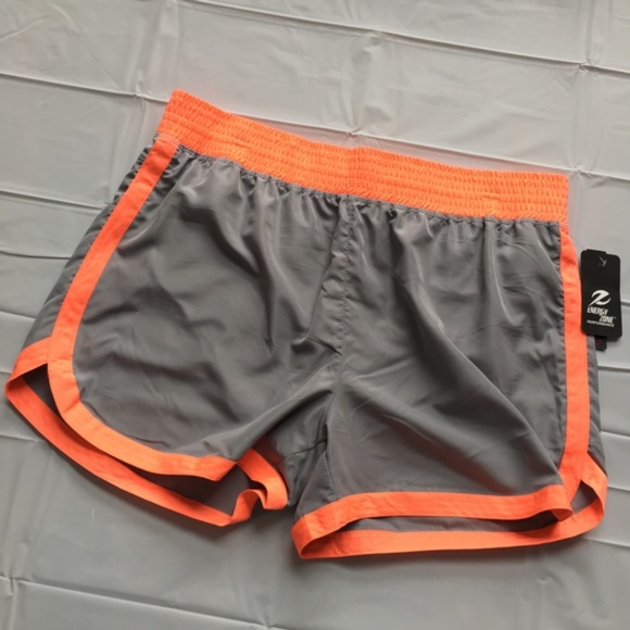 Energy Zone Pants - Energy Zone Orange & Gray Running Shorts Athletic